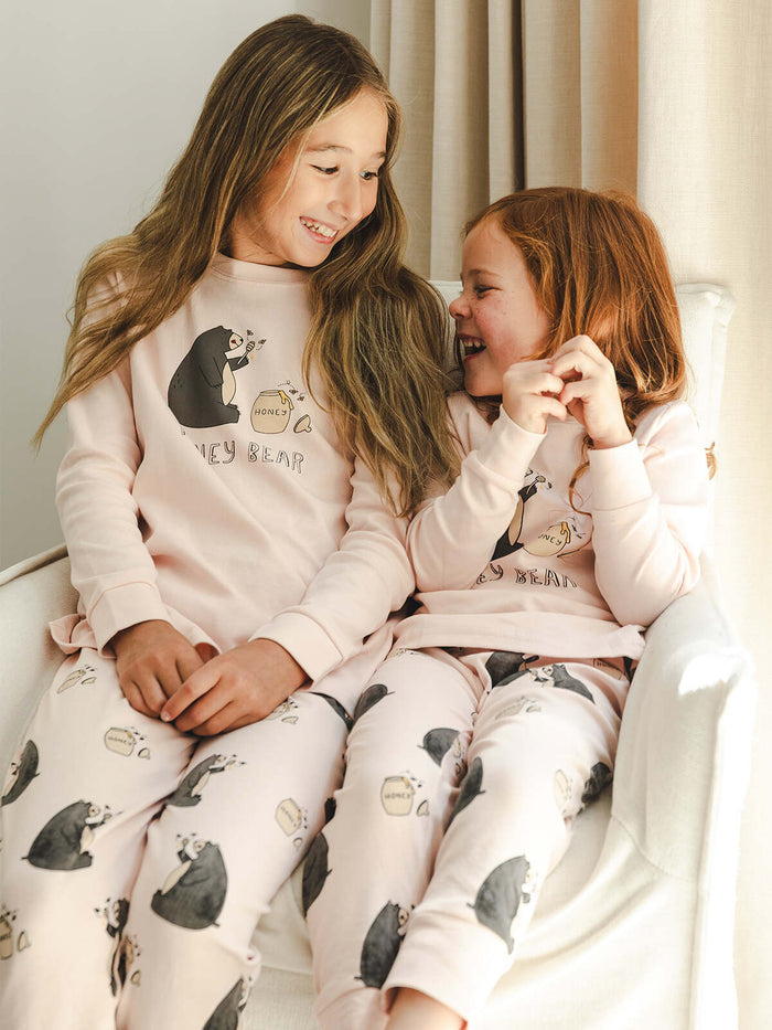 Honey Bear Kids PJ Set - Millie + Moose