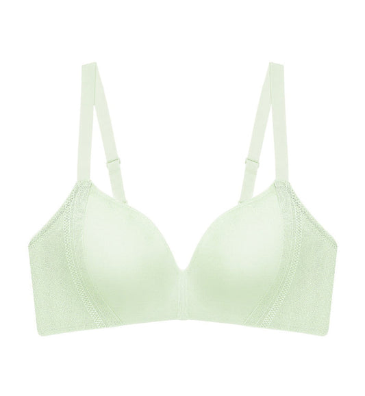 INVISIBLE INSIDE OUT DELICATE NON-WIRED BRA - NOSTALGIC GREEN