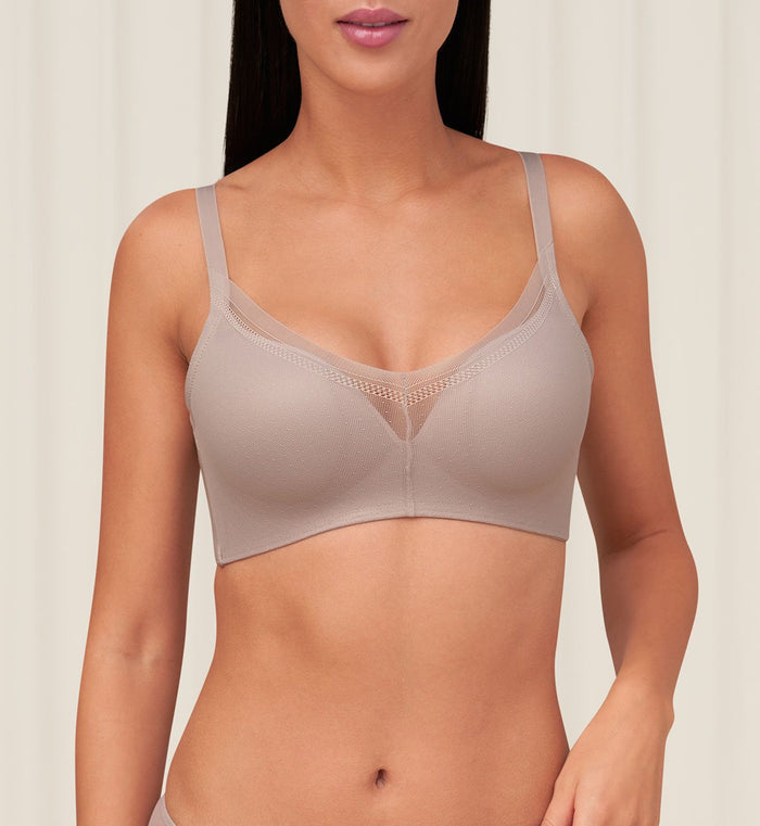 INVISIBLE INSIDE-OUT DELICATE NON WIRED PADDED BRA - ASHES OF ROSES