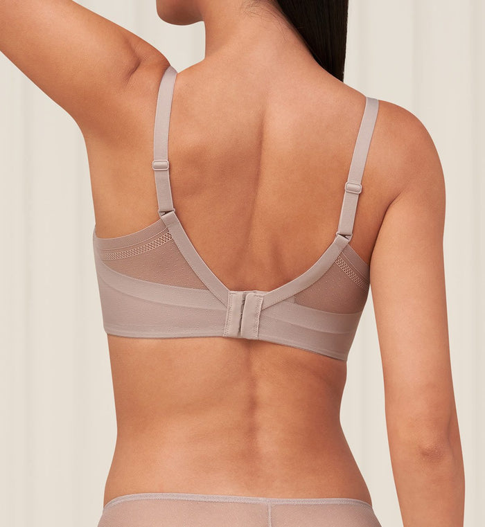 INVISIBLE INSIDE-OUT DELICATE NON WIRED PADDED BRA - ASHES OF ROSES