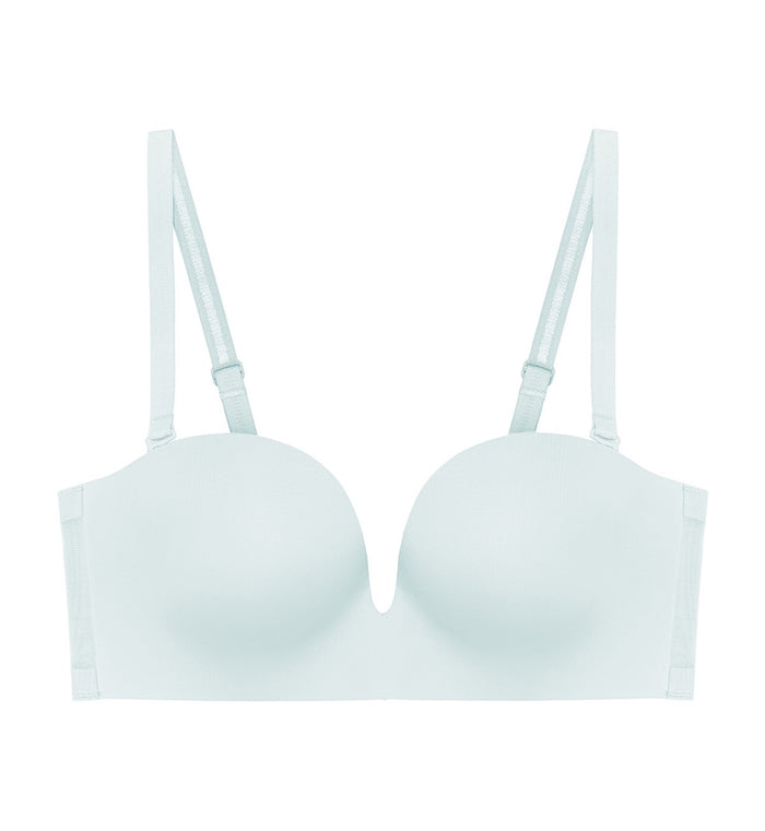 Invisible Inside-Out Non-Wired Detachable Push Up Bra - PEARL GREY