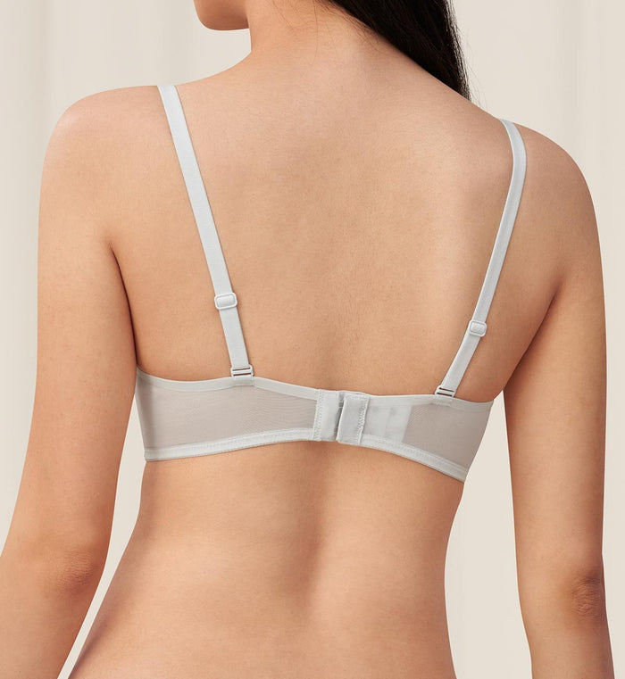 INVISIBLE INSIDE-OUT NON-WIRED PADDED BRA - BLUE PEARL