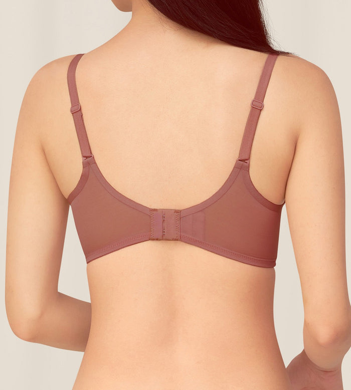 Invisible Inside-Out Non-Wired Push Up Deep V Bra - CAPPUCCINO