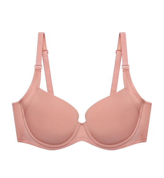 Invisible Inside-Out Wired Padded Bra - GOLDEN CARAMEL