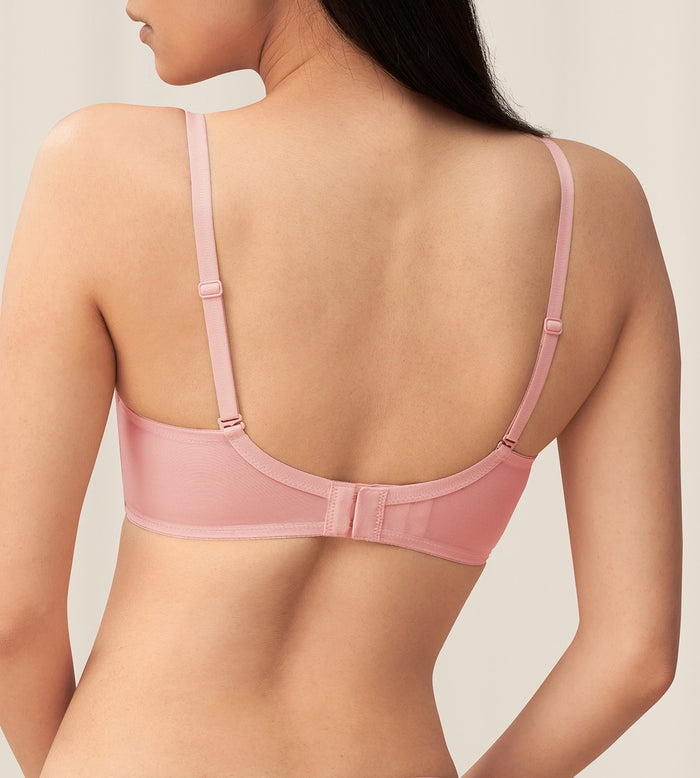 Invisible Inside-Out Wired Padded Bra - OLD PINK