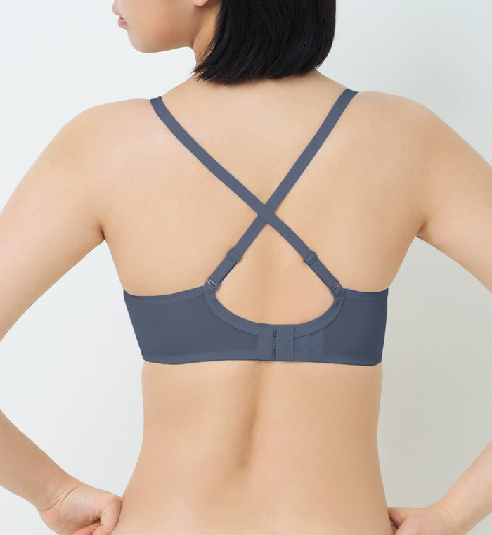 Invisible Inside-Out Wired Padded Bra - INDIGO VEIL
