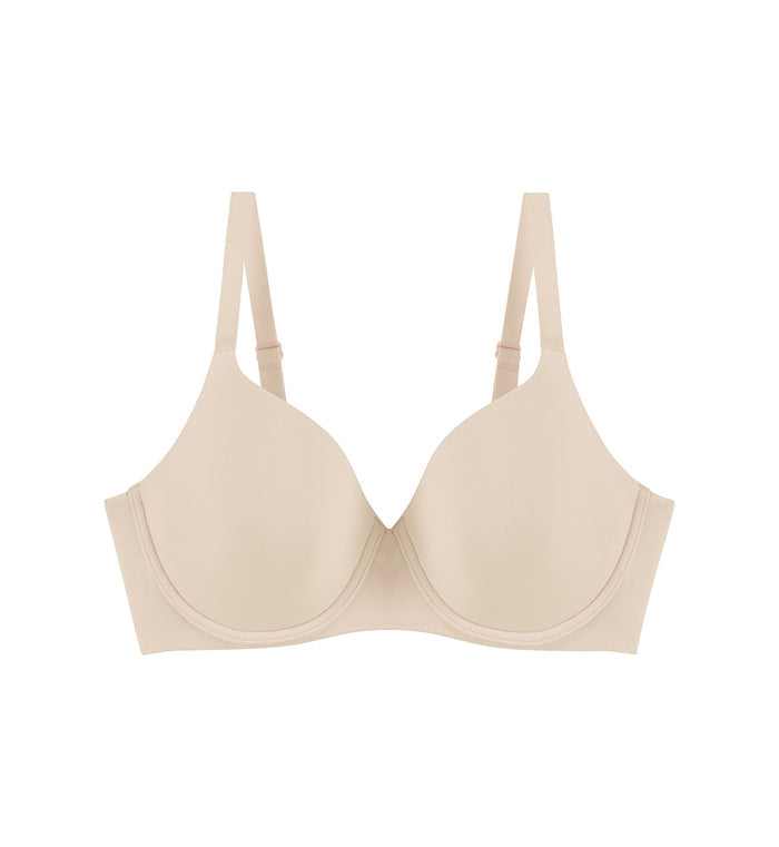 INVISIBLE INSIDE-OUT WIRED PADDED D+ BRA - NATURAL SKIN