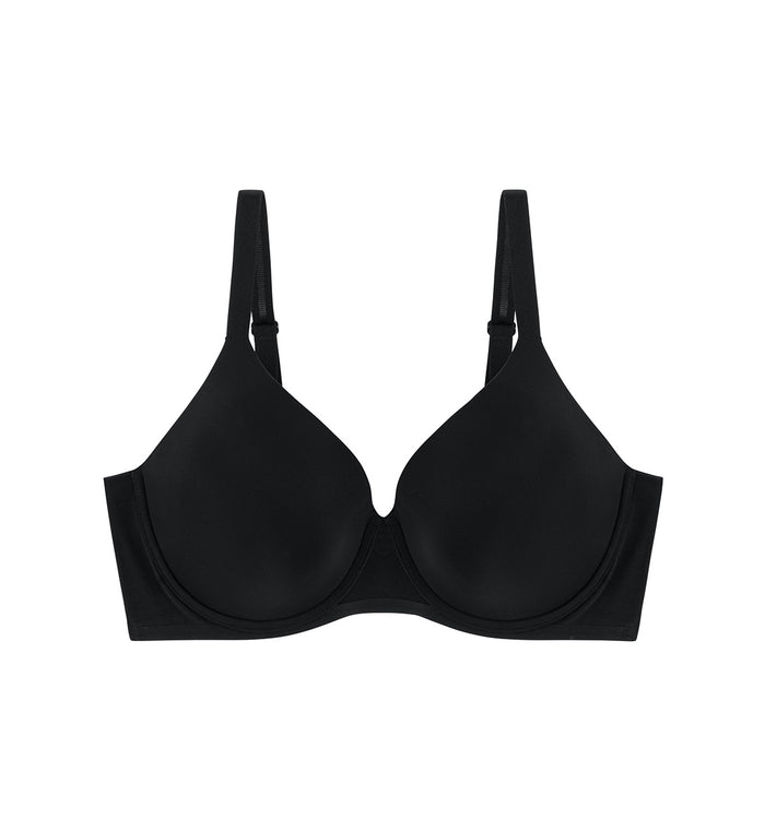 Invisible Inside-Out Wired Padded D+ Bra - BLACK