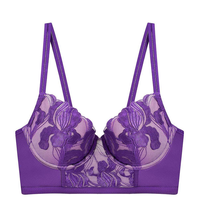 IRIS WIRED PUSH UP BRA - PURPLE HAZE