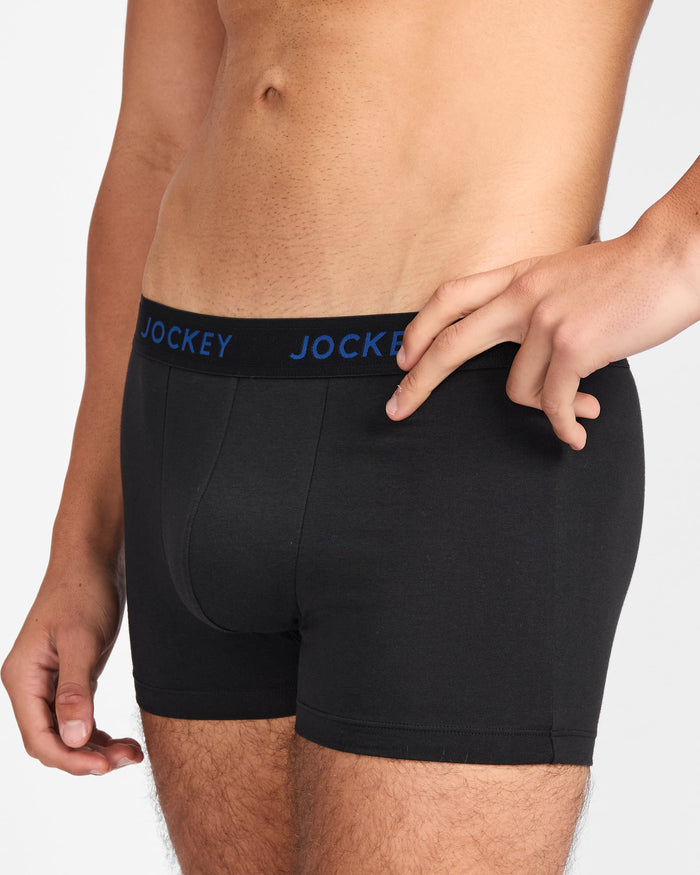 Jockey Men's Comfort Classics Stripe Trunk 3pk