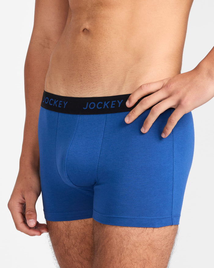Jockey Men's Comfort Classics Stripe Trunk 3pk