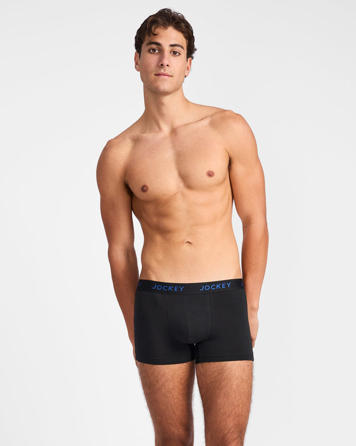 Jockey Men's Comfort Classics Stripe Trunk 3pk