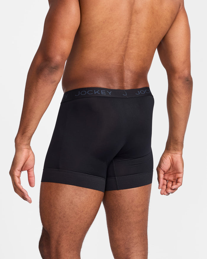 Jockey Men's No Ride Up Grip Cool Touch Trunk