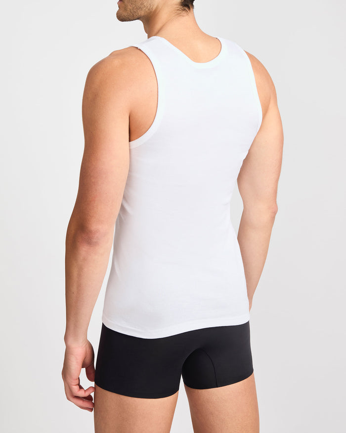 Jockey Men's Rib Singlet 2 Pack