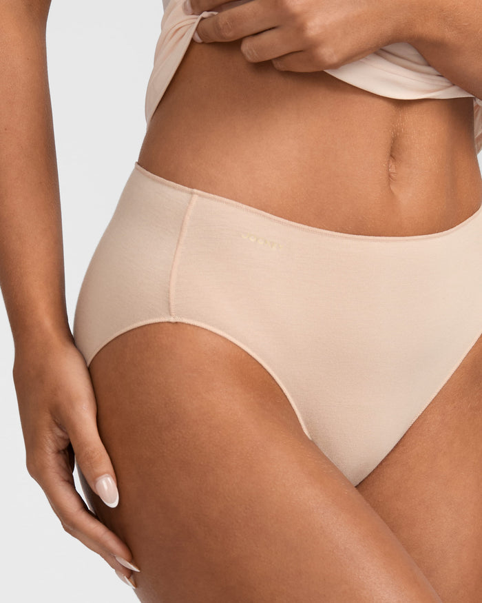 Jockey Women's Bamboo Hi Cut Brief No Panty Line Promise - Dusk