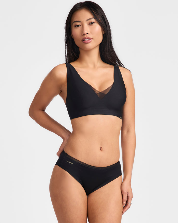 Jockey Women's Sheer Edge Plunge Bra