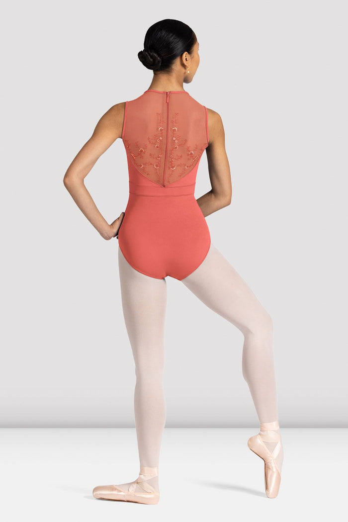 Ladies Alyssa Floral Zip Back Leotard - BLOCH EU