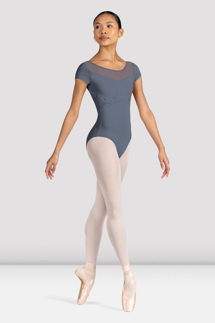 Ladies Aster Floral Cap Sleeve Leotard - BLOCH EU