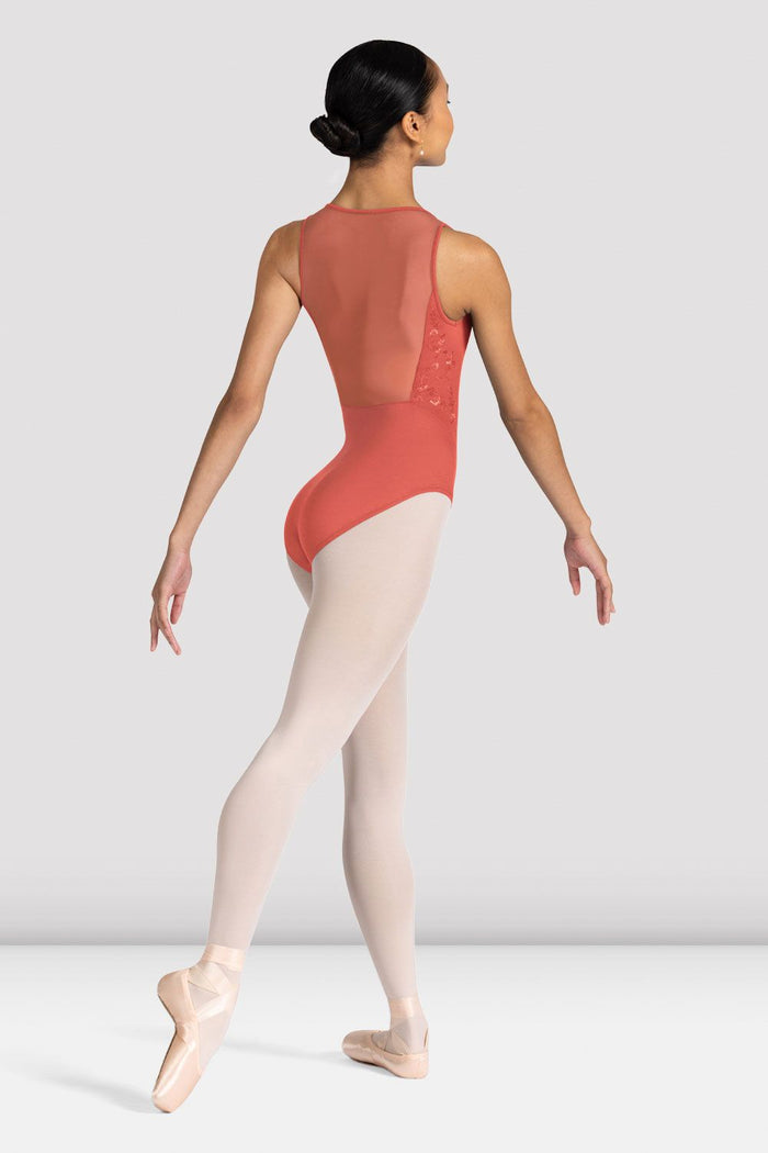 Ladies Azalea Floral Mesh Back Leotard - BLOCH EU