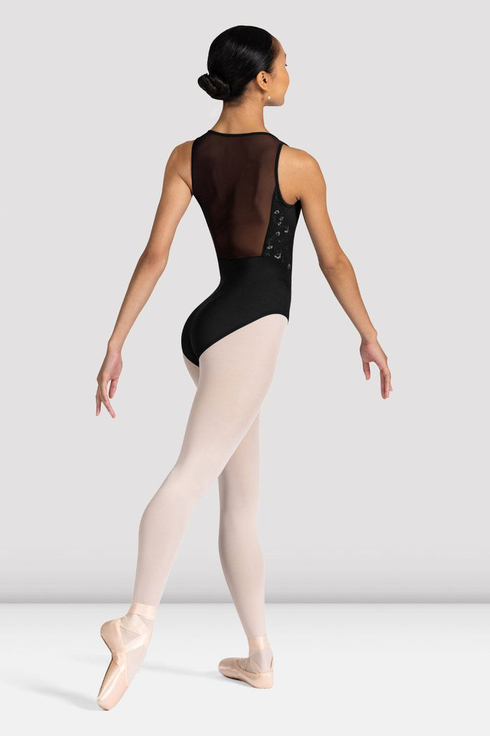 Ladies Azalea Floral Mesh Back Leotard - BLOCH EU