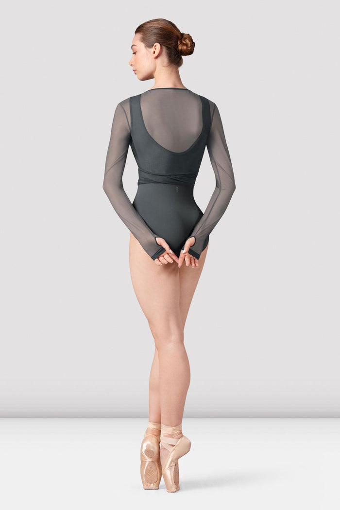 Ladies Bethan Mesh Wrap Top - BLOCH EU