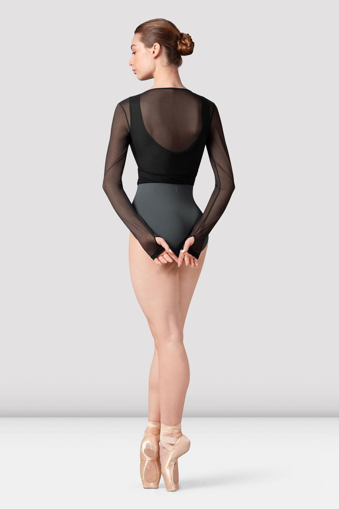 Ladies Bethan Mesh Wrap Top - BLOCH EU