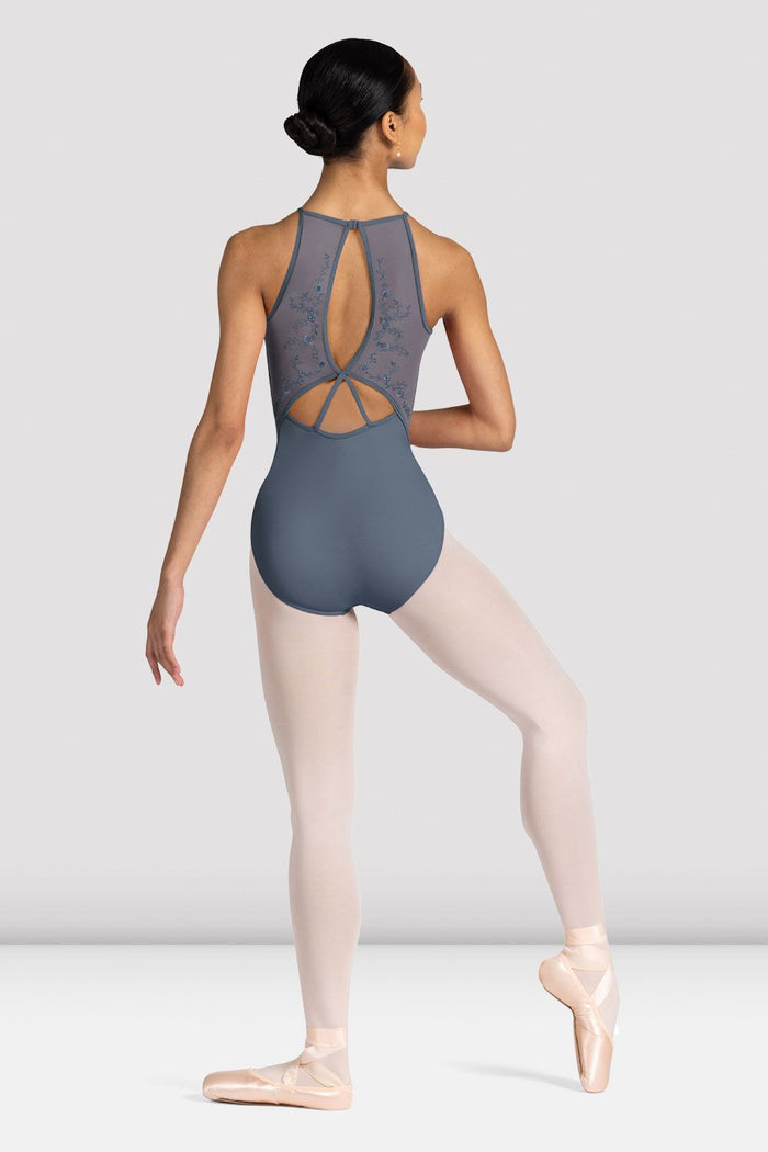 Ladies Cassia Floral Halterneck Leotard - BLOCH EU