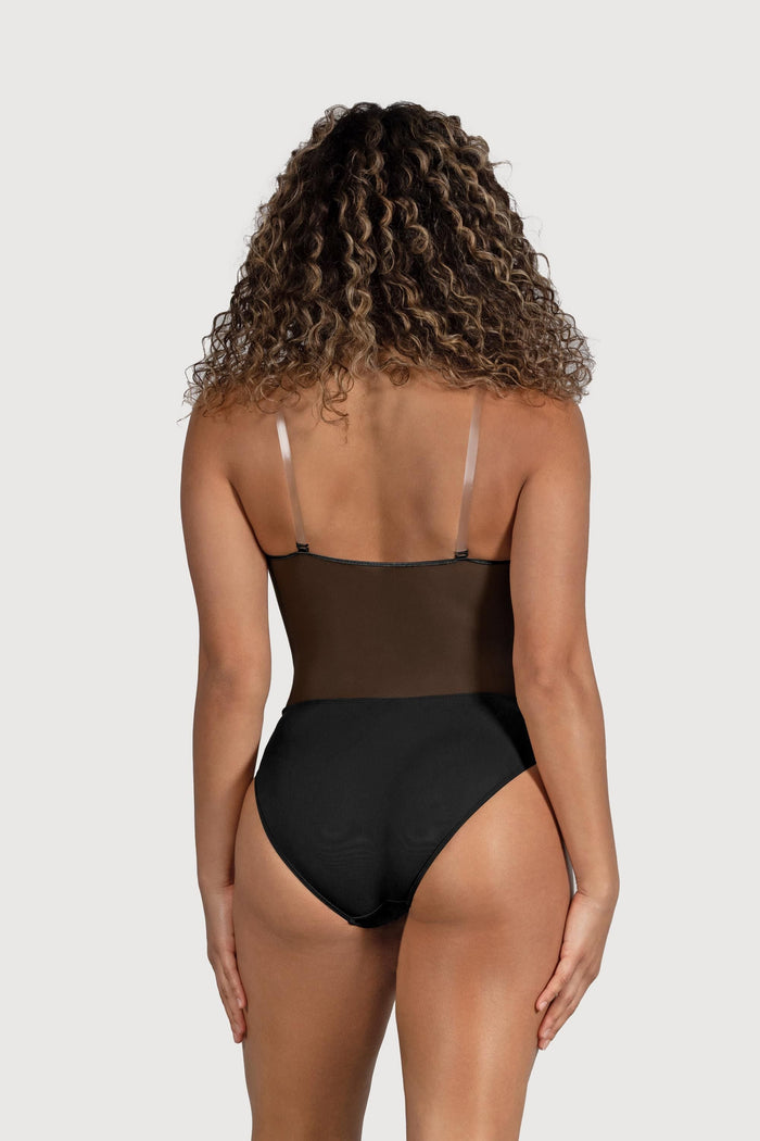 Ladies Cordelia Mesh Panel Bodysuit - BLOCH EU