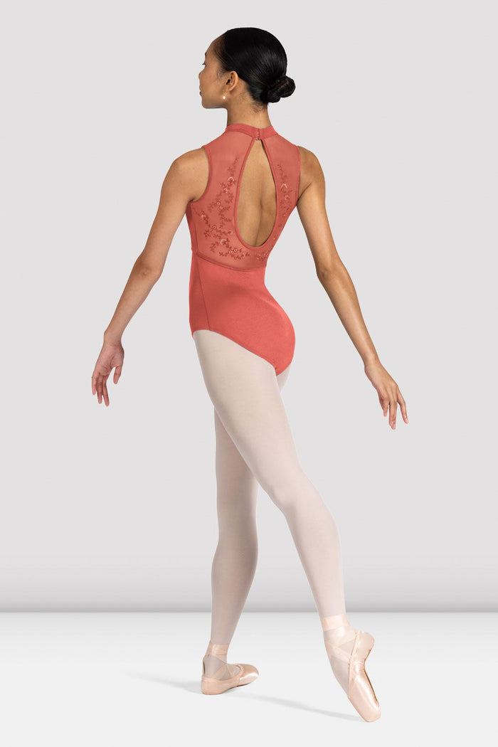 Ladies Kali Floral Open Back Leotard - BLOCH EU