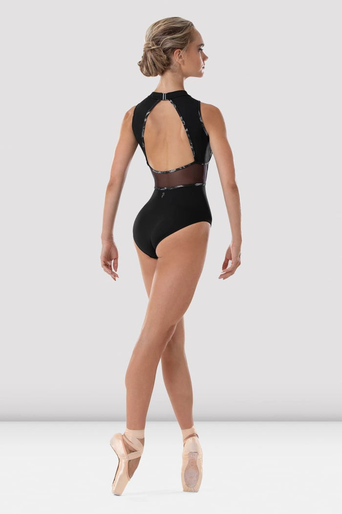 Ladies Kara Floral Open Back Leotard - BLOCH EU