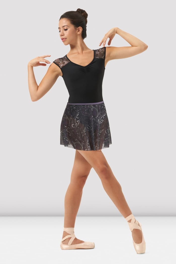 Ladies Mirella Boheme Printed Mesh Skirt - BLOCH EU