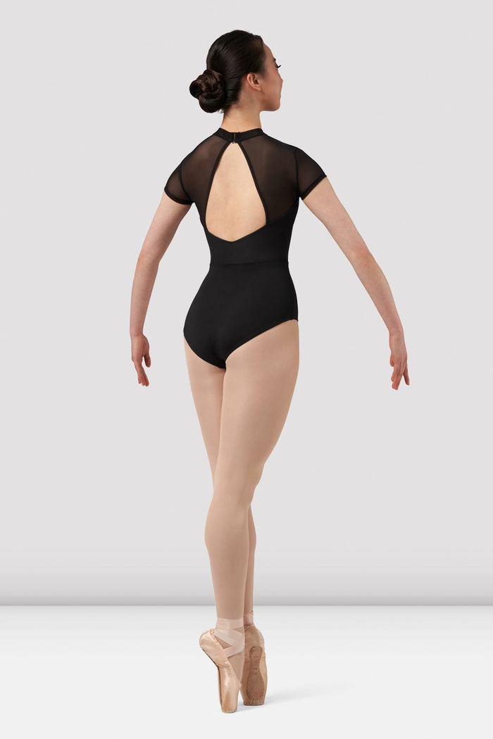 Ladies Mirella Chevron Cap Sleeve Leotard - BLOCH EU