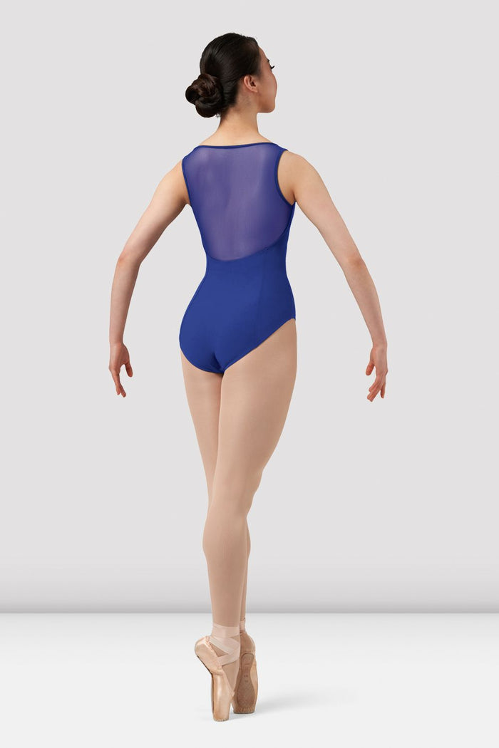 Ladies Mirella Chevron Mesh Back Leotard - BLOCH EU