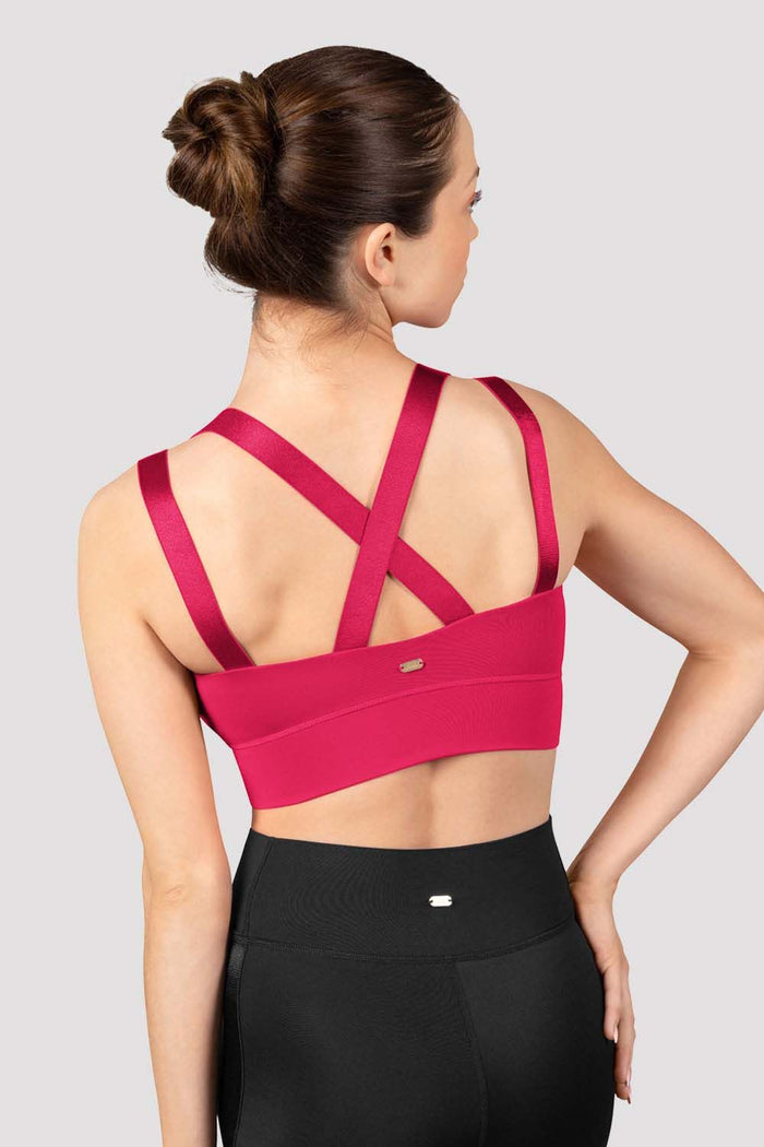 Ladies Mirella Majesty Cross Back Crop Top