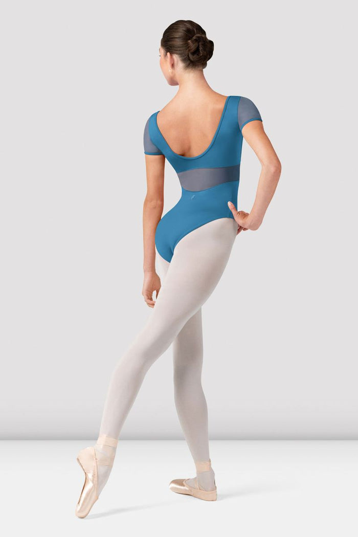 Ladies Olivia Floral Cap Sleeve Leotard