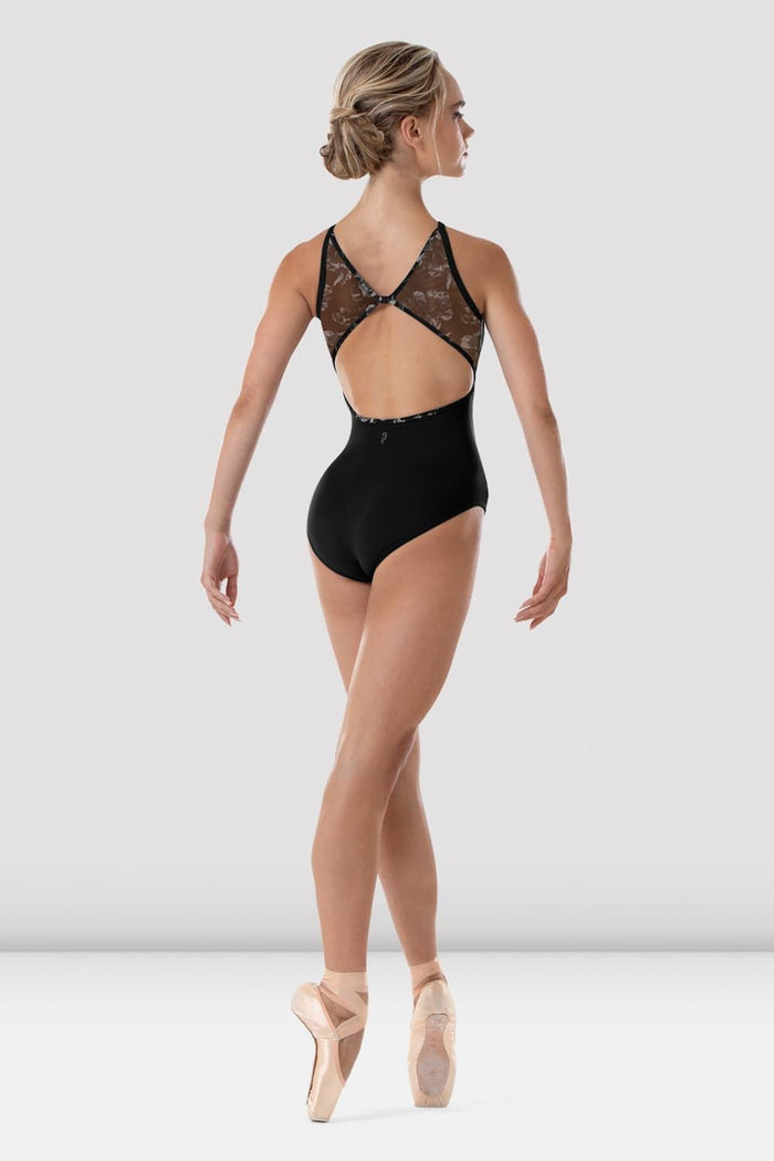 Ladies Rai Floral Halterneck Leotard - BLOCH EU