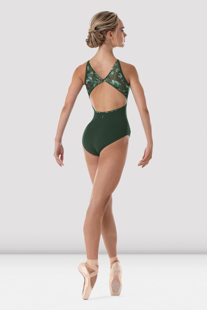 Ladies Rai Floral Halterneck Leotard - BLOCH EU