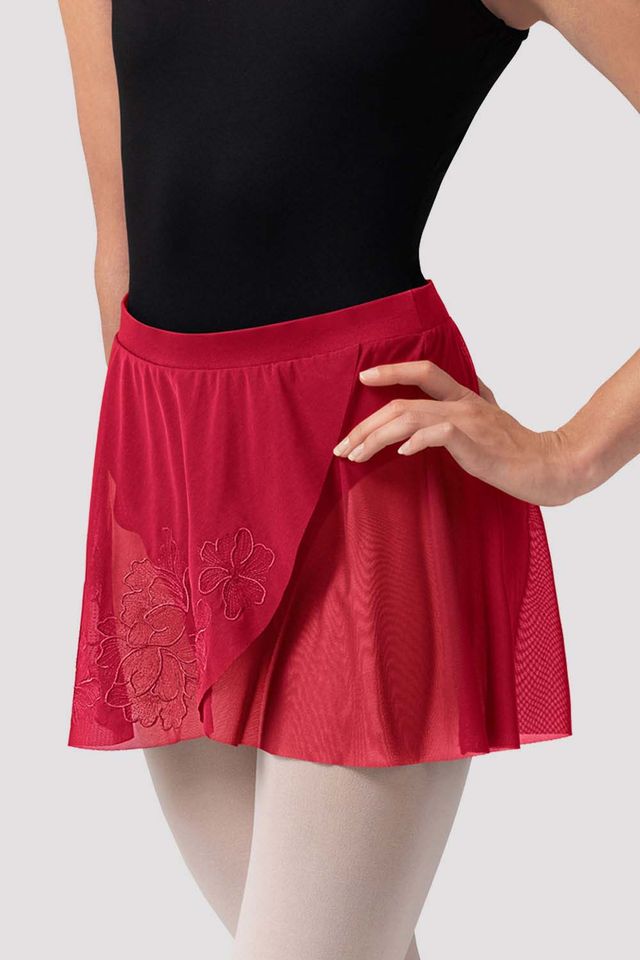 Ladies Zoe Floral Mesh Skirt