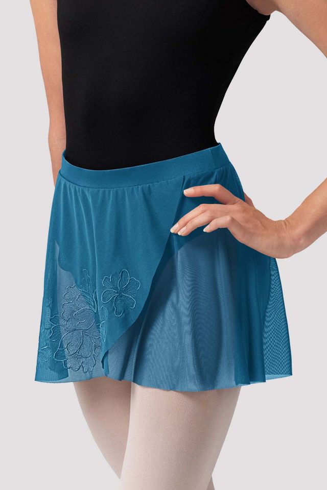 Ladies Zoe Floral Mesh Skirt