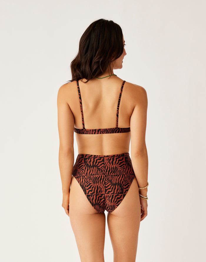 Lani Pocket Compression Bottom: Wave - FINAL SALE