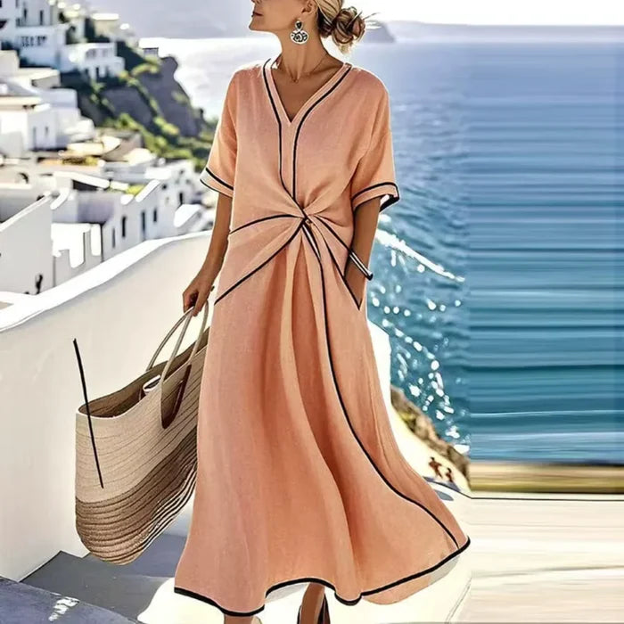 Layla | Twist-Front Maxi Dress