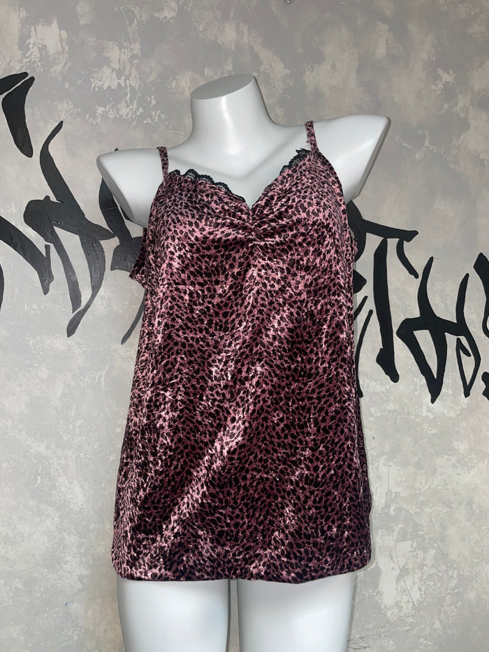 Leopard Printed Fairy Lace Top