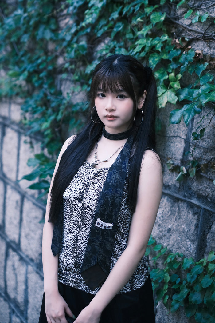 Leopard printed Y2K Vtg Top