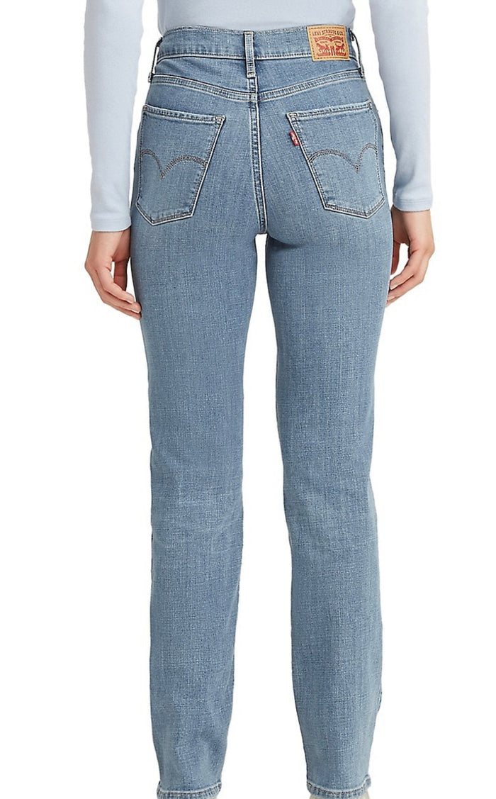 LEVIS 724 HIGH RISE SLIM STRAIGHT SLATE FIXER