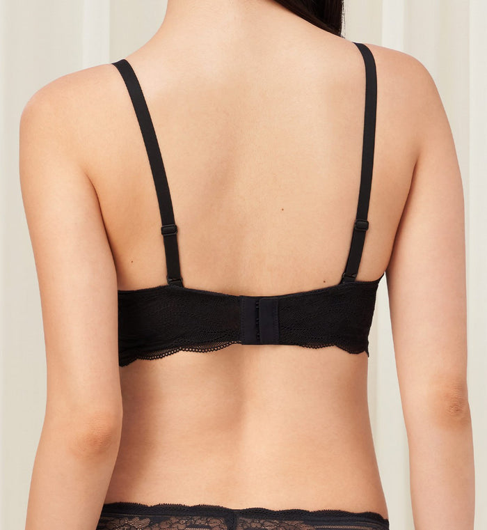Lift Smart Non-Wired Padded Bra - BLACK