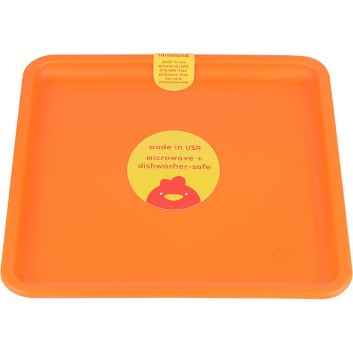 orange plate