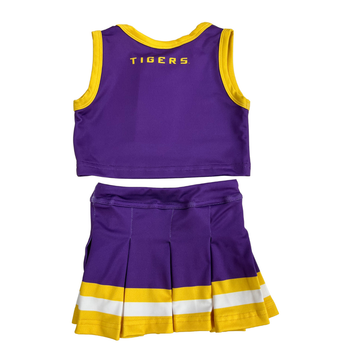 back of the lsu cheerleader outfit.