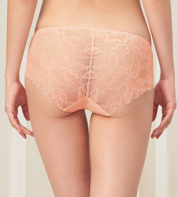 Magnolia Lace Hipster - V S TERRACOTTA