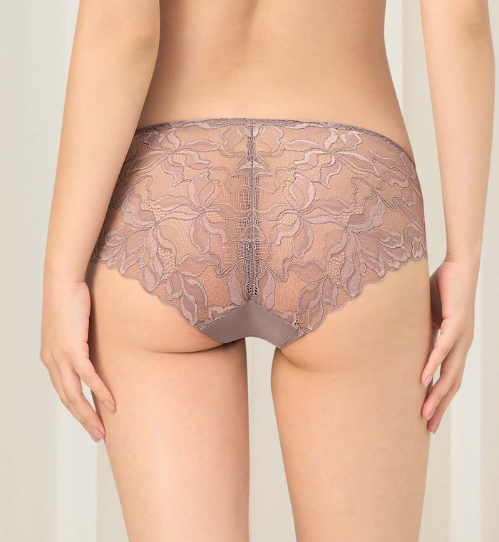 Magnolia Lace Hipster - PIGEON GREY