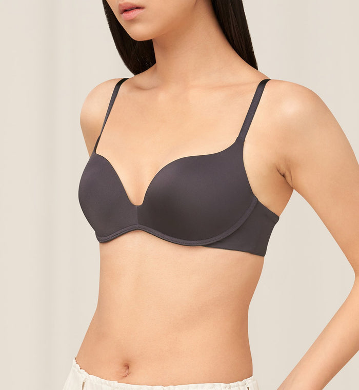 Maximizer Non-Wired Push Up Bra - GRAPHITE